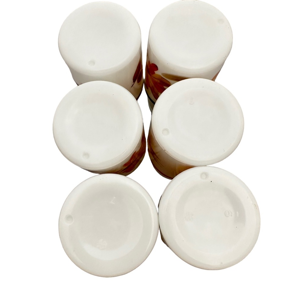 Vintage Milk Glass Spice Jars & Rack - Picture 4 of 8